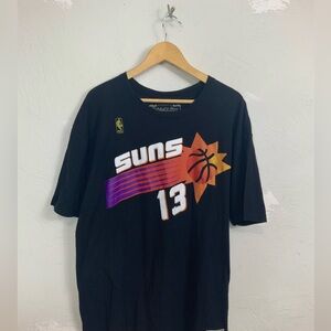 Mitchell & Ness Steve Nash #13 Phoenix Suns Hardwood Classics T-Shirt Black XXL